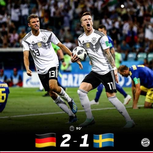 德国队在32分钟取得领先